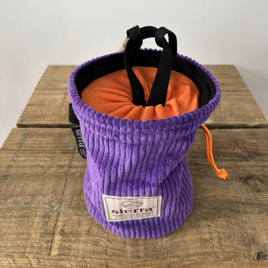 Sierra Contrast Purple Orange Chalk Bag